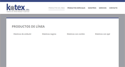 Desktop Screenshot of kotexsrl.com.ar